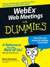 WebEx Web Meetings For Dummies®